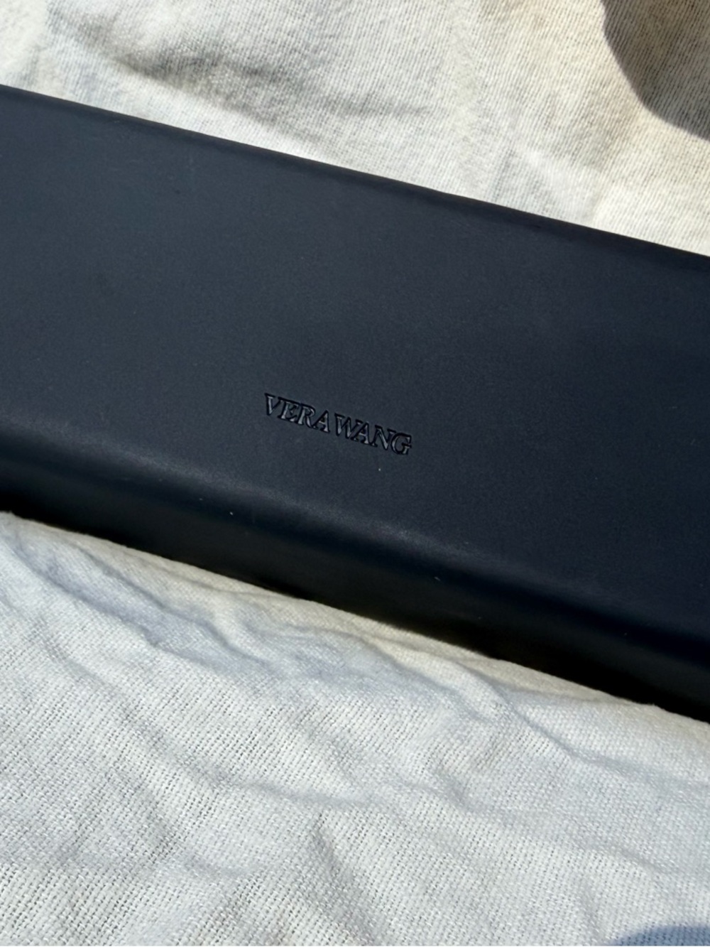 Vera Wang Black Slim Eyeglass Case